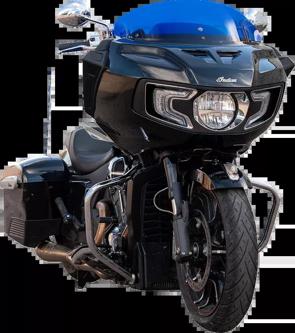 Klock Werks Kolor Flare™ Windshield – 8″ – Blue – Indian
