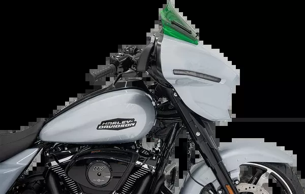 Klock Werks Kolor Flare Windshield – 8″ – Green – ’23-’26 FLHX/FLHLT