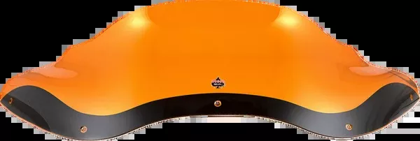 Klock Werks Kolor Flare Windshield – 8″ – Orange – ’98-’13 FLTR