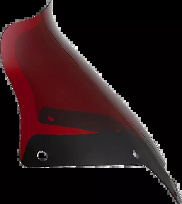 Klock Werks Kolor Flare Windshield - 8" - Red - '22-'26 FXLRST