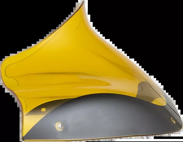 Klock Werks Kolor Flare Windshield – 8″ – Yellow – ’98-’13 FLTR