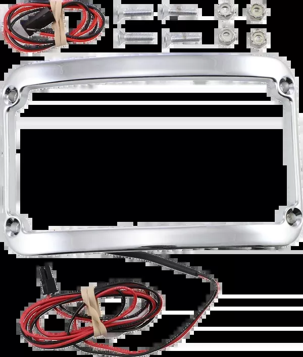 Klock Werks License Plate Frame – Lighted – Chrome