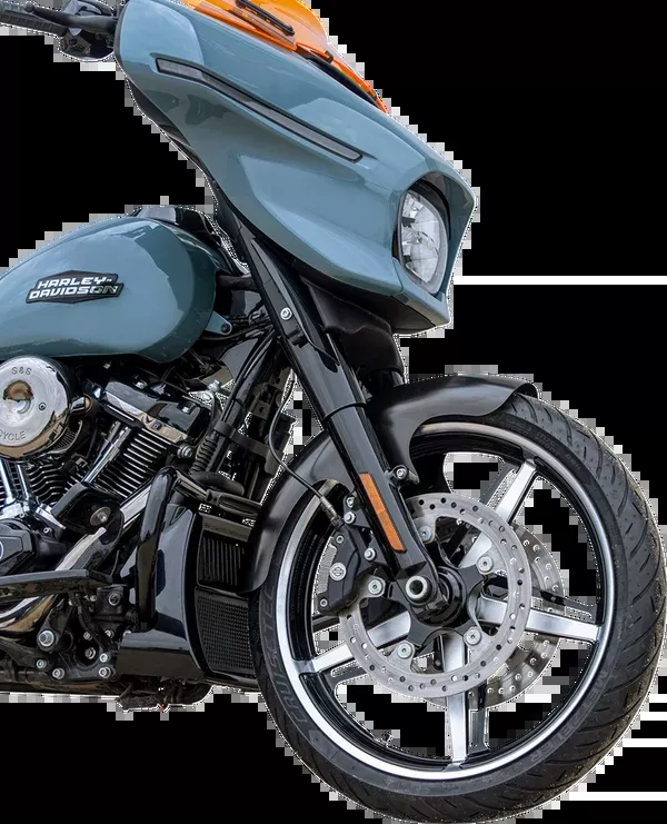 Klock Werks Performance Bagger Front Fender - 21" Wheel - Black - HD Touring '23-'25