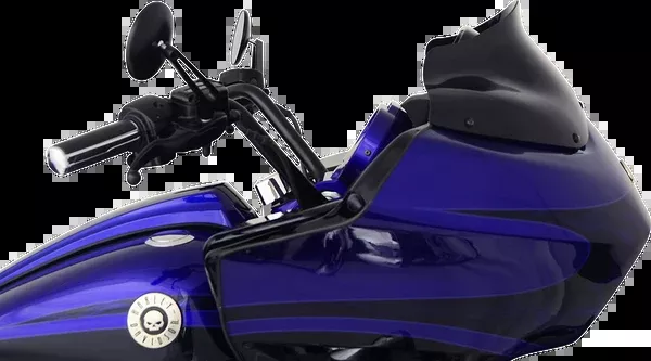 Klock Werks Sport Flare Windshield – 8″ – Black – ’98-’13 FLTR
