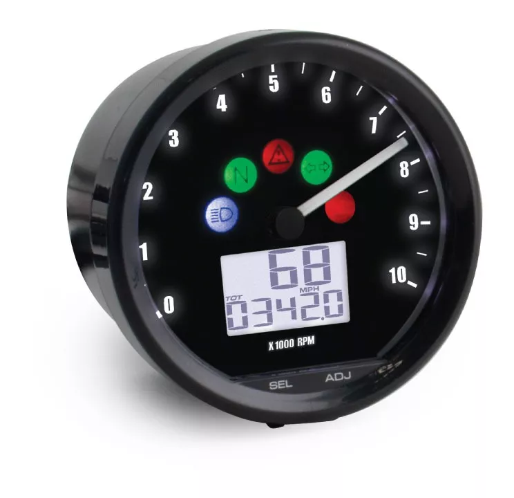 Koso TNT-022 1/2" Speedometer & Tachometer For Harley