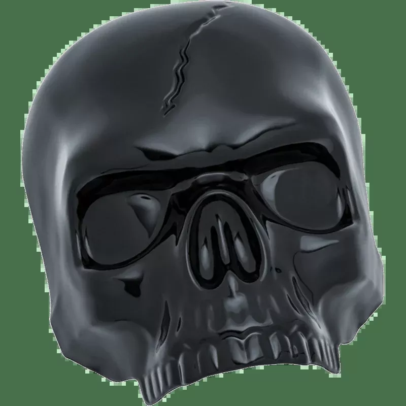 Kuryakyn 17-19 Skull Horn Cvr, HD Waterfall, GL/PN 5731