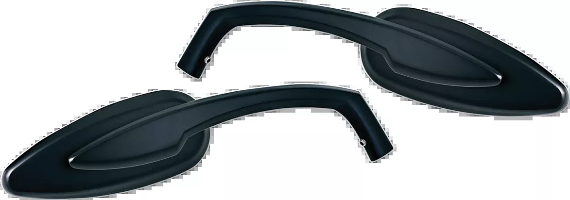 Kuryakyn 1708 Satin Black Teardrop Screw in Handlebar Side View Mirror Set