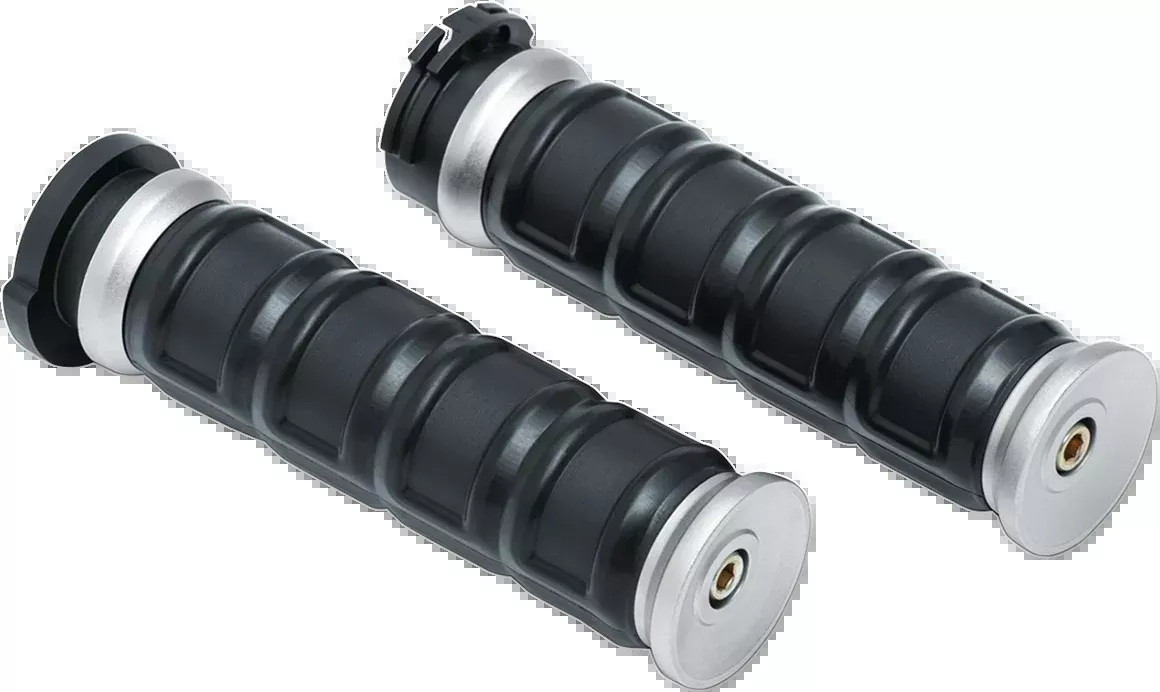 Kuryakyn 6672 Dillinger 1" Motorcycle Grips 1986-19 Harley Dyna Touring Softail