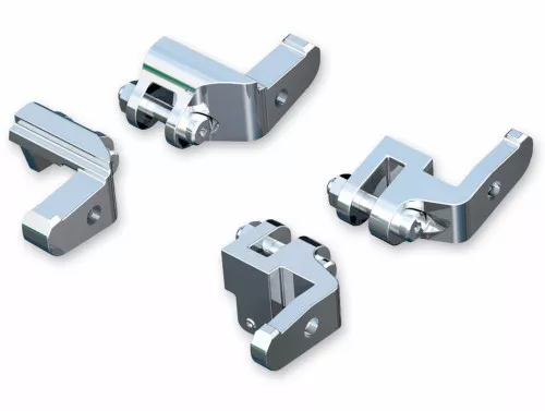 Kuryakyn Chrome Relocation Bracket Kit for Driver Floorboards (4588)