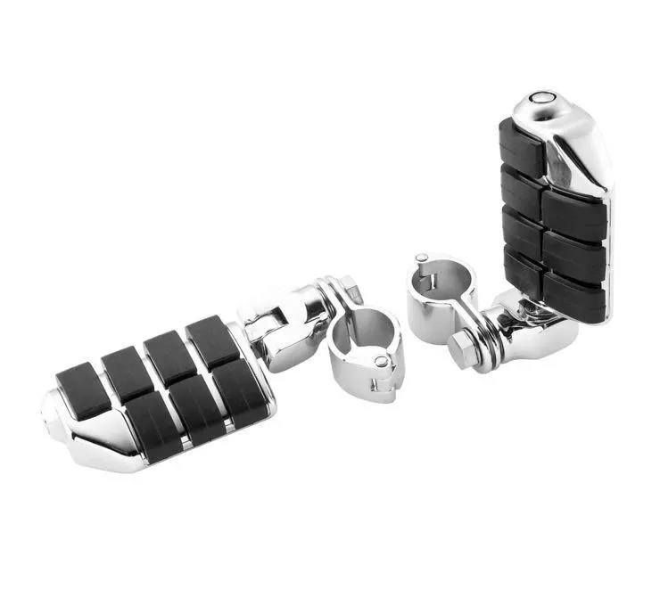 Kuryakyn Dually ISO Highway Pegs W/ Clamps for 1.25 inch Bars