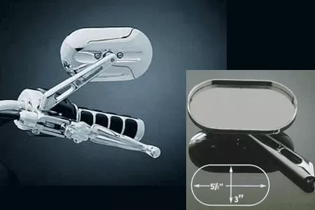 Kuryakyn Magnum Mirrors (Pair) Large Head and Standard Stem
