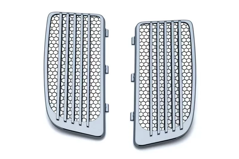 Kuryakyn Radiator Grills ’14-16 for Twin Cooled Twin Cams – Chrome