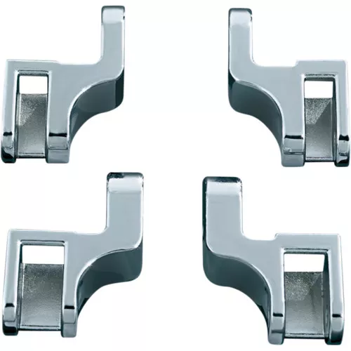 Kuryakyn Relocator Chrome Brackets for Driver Floorboards (7528)