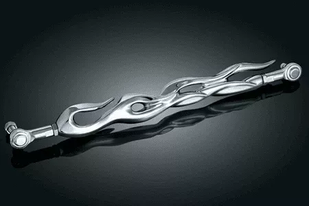 Kuryakyn Shift Rod Linkage -Flame Style for '80-Up FL, Most '86-17 Softails & '93-02 Dyna Wide Glides