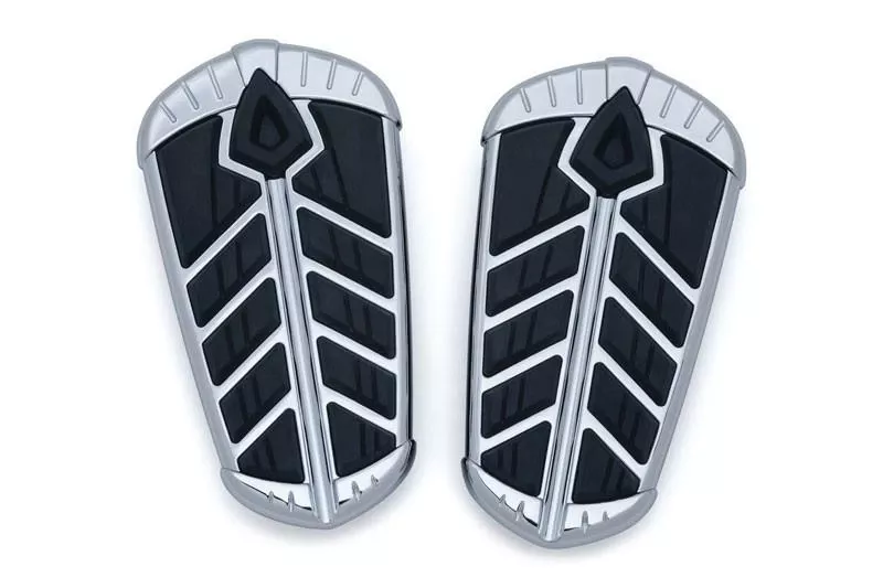 Kuryakyn Spear Passenger Floorboard Inserts for '16-21 Indian Roadmaster & Springfield -Chrome