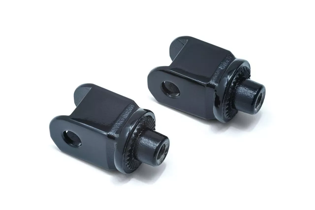 Kuryakyn Splined Peg Adapters for Honda Models – Gloss Black (Click for fitment)