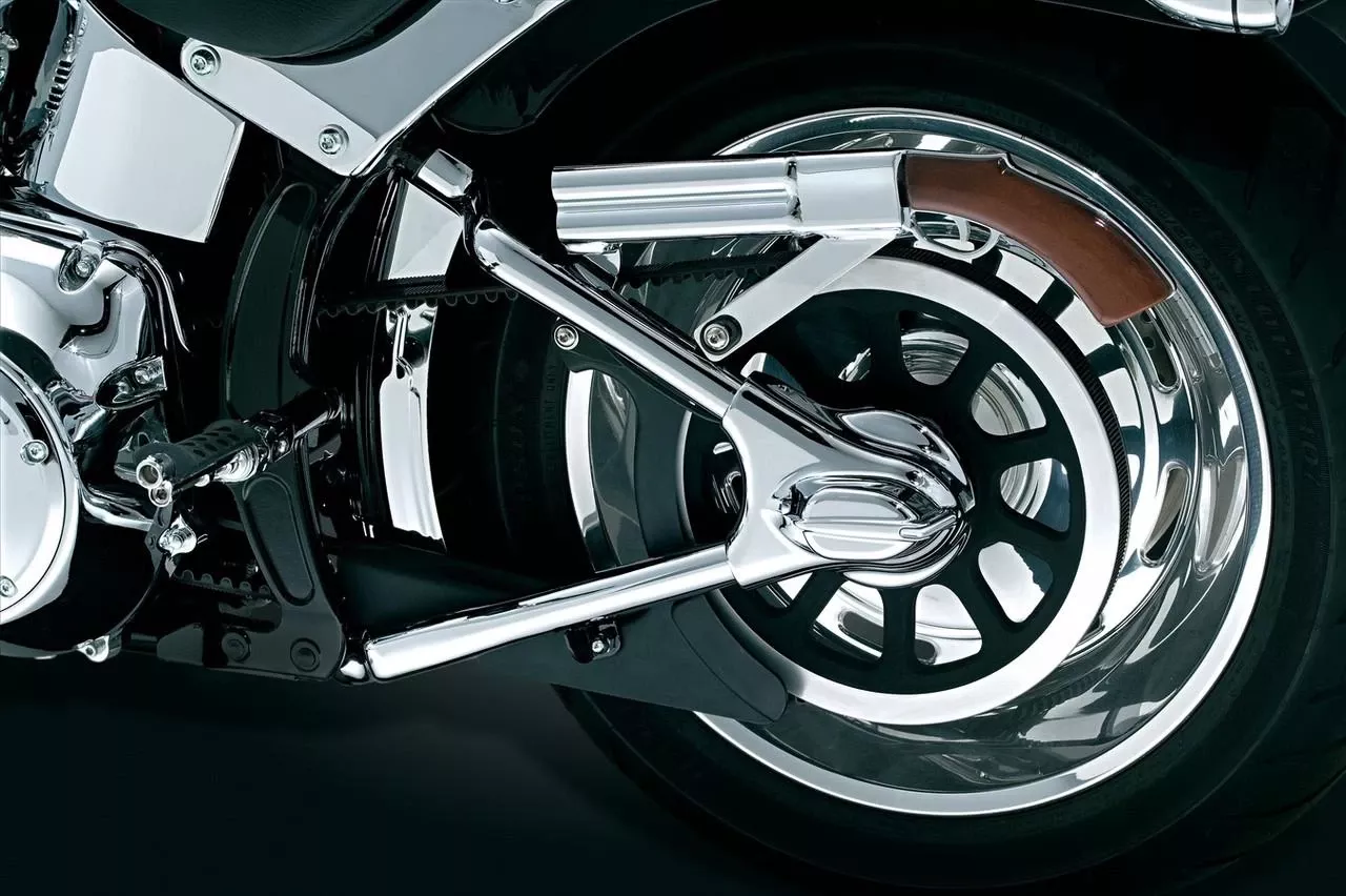 Kuryakyn Swingarm Cover Set Without Lighted Phantom Covers for H-D Softail Models ’08-17 (Check Fitment)