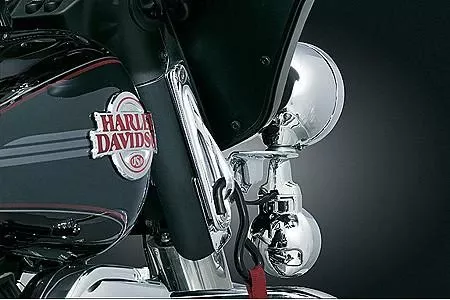 Kuryakyn Teardrop Custom Tie-Down Brackets for '83-Up FL Models -Pair