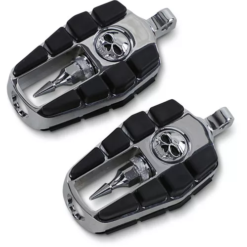 Kuryakyn Zombie Chrome/Black Male Mount Footpegs (4470)