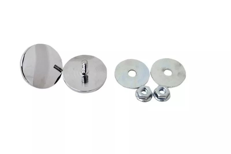 L.A. Choppers Fairing Mirror Hole Plugs for ’96-Up FL Touring Models -Chrome Set
