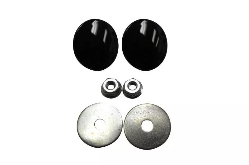 L.A. Choppers Fairing Mirror Hole Plugs for ’96-Up FL Touring Models -Gloss Black Set