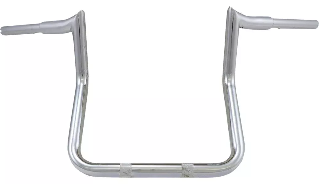 LA Choppers 1-1/4 Prime Ape Handlebars Chrome 12 inch Rise Indian Challenger