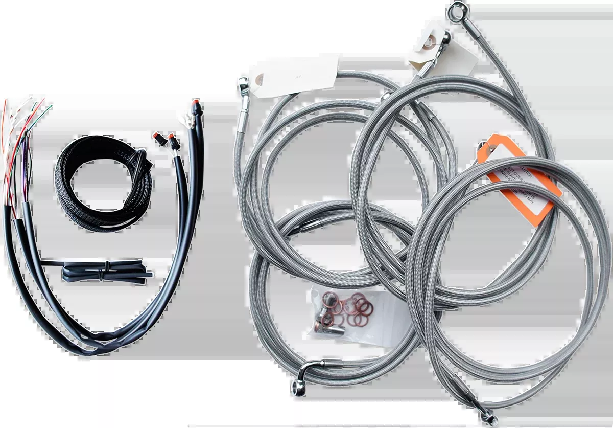 La Choppers ABS 18"-20" Ape Hanger Handlebar Cable Kit 2014-2015 Harley Touring