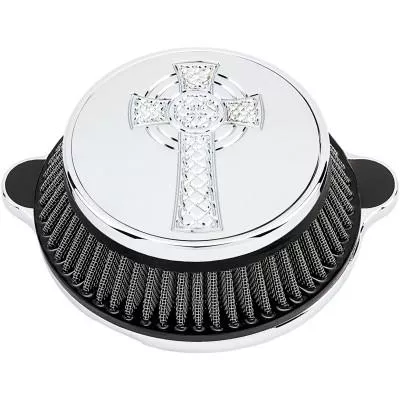 La Choppers Air Cleaner Assembly, Celtic Cross Chrome