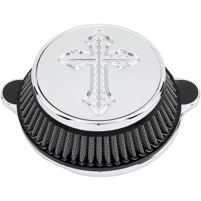 La Choppers Air Cleaner Assembly, Spanish Cross Chrome