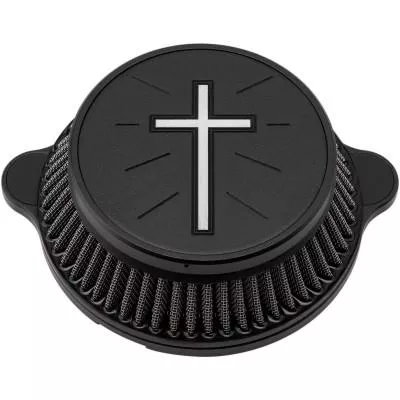 La Choppers Air Cleaner Assembly, Standard Cross Black Air