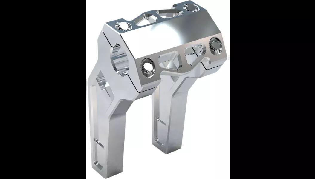 LA Choppers Performance Risers – Pullback – 6″ – Black – 1.25″ Clamping Area