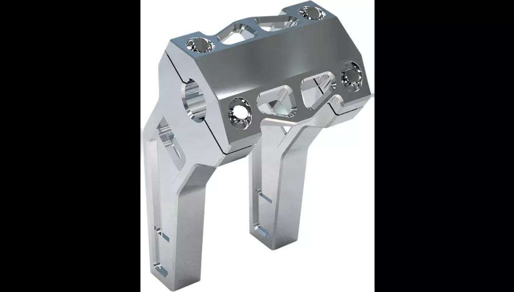 LA Choppers Performance Risers – Pullback – 6″ – Raw – 1″ Clamping Area