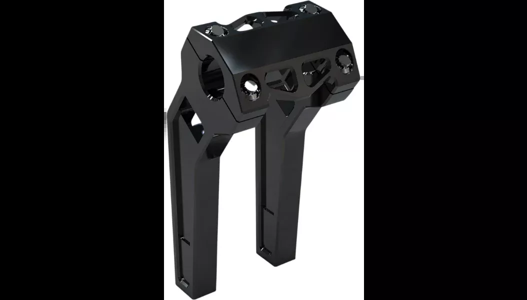 LA Choppers Performance Risers – Pullback – 8″ – Black – 1.25″ Clamping Area