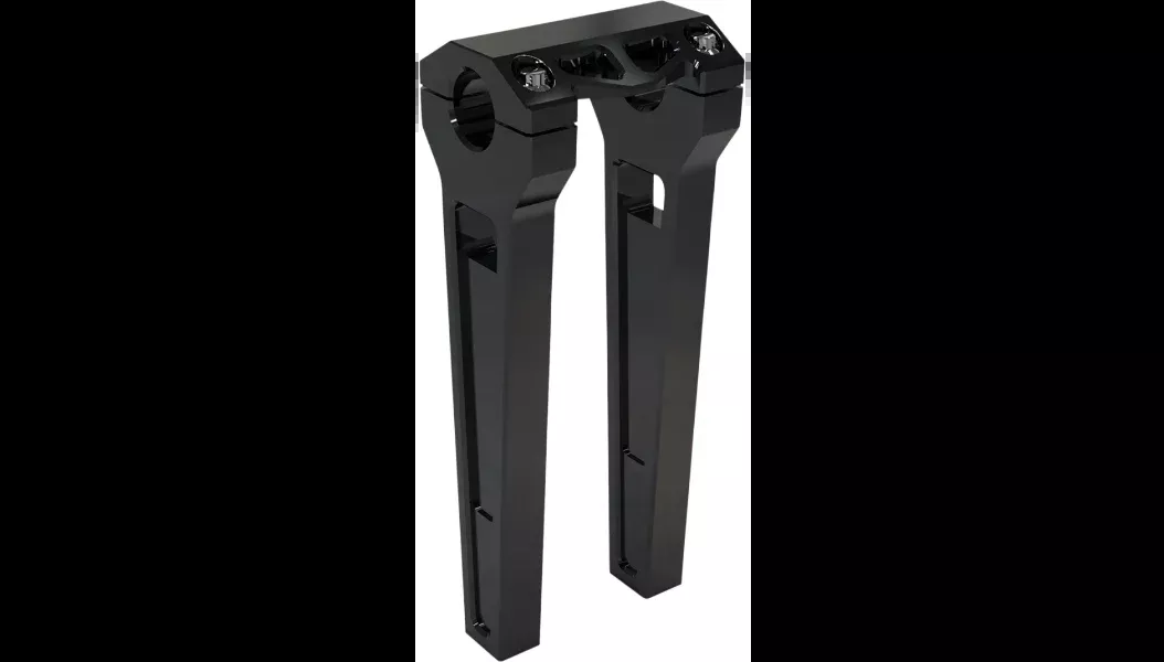 LA Choppers Performance Risers - Straight - 10" - Black - 1.25" Clamping Area