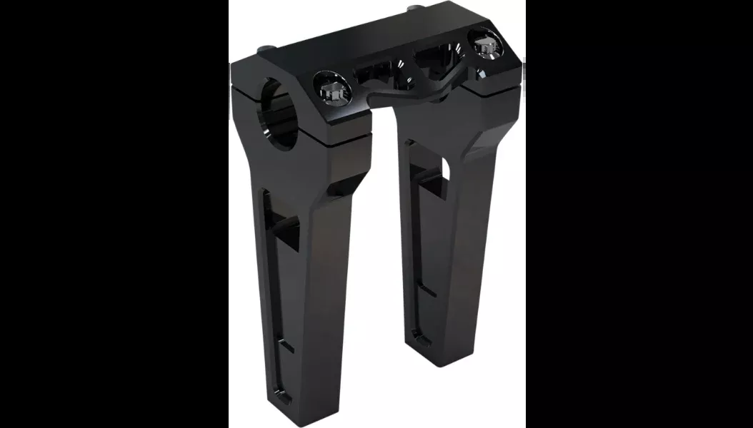 LA Choppers Performance Risers - Straight - 6" - Black - 1.25" Clamping Area