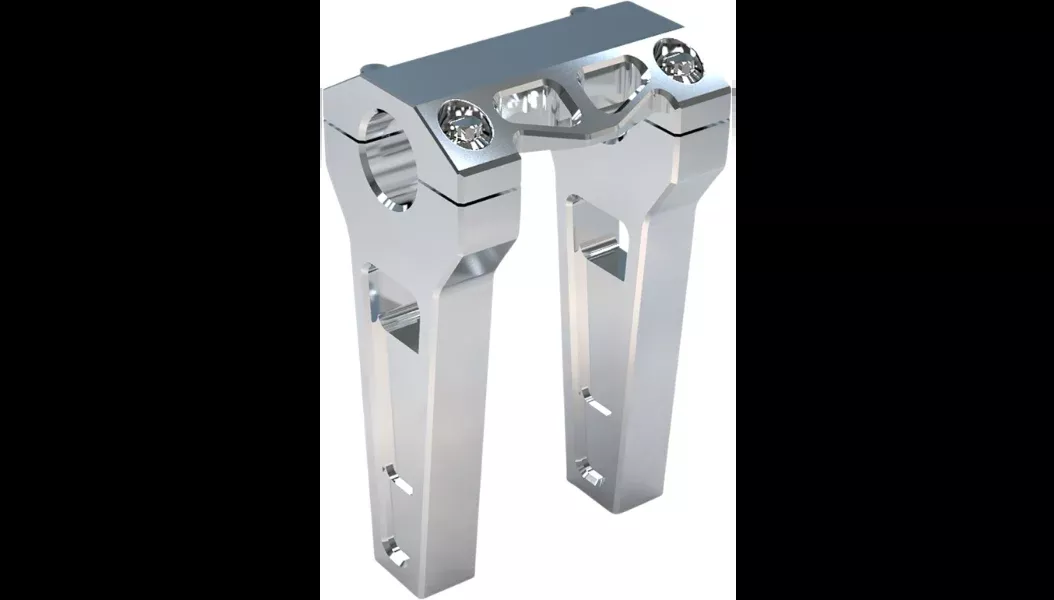 LA Choppers Performance Risers – Straight – 6″ – Raw – 1.25″ Clamping Area