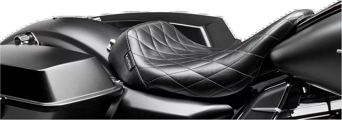 Le Pera Bare Bones Diamond Solo Seat fits 2008-2025 Harley Touring LK-005DM