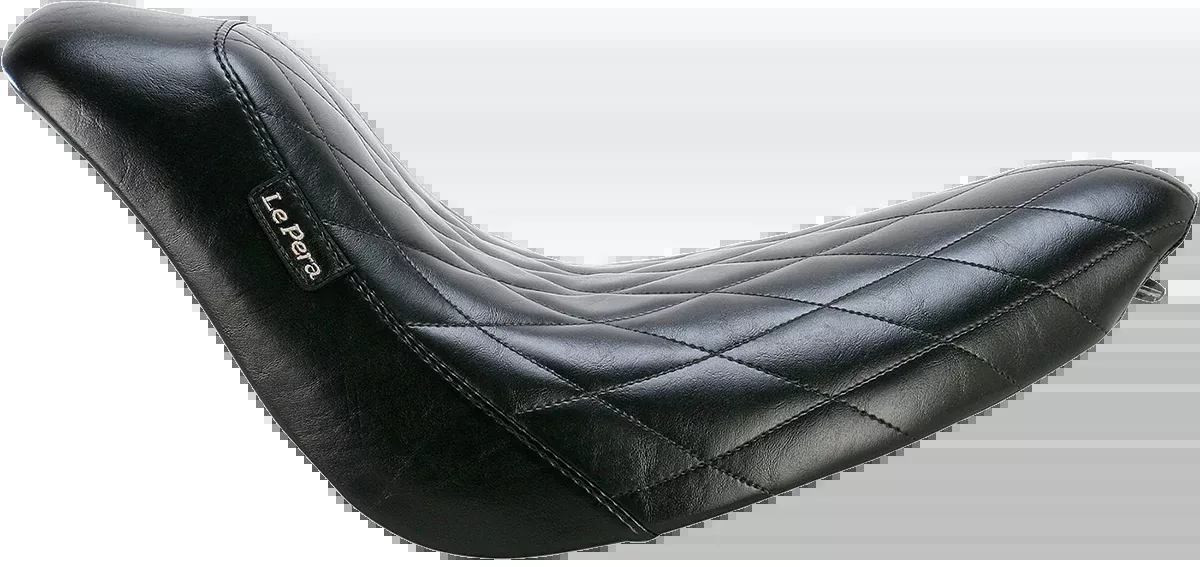 Le Pera Bare Bones Solo Seat Diamond Stitch fits 2006-2017 Harley Softail Models