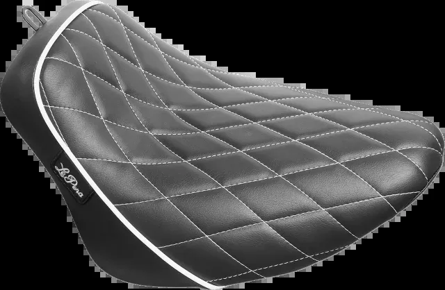 Le Pera Bare Bones White Diamond Solo Seat for 2018-23 Harley Softail FXBB FLSL