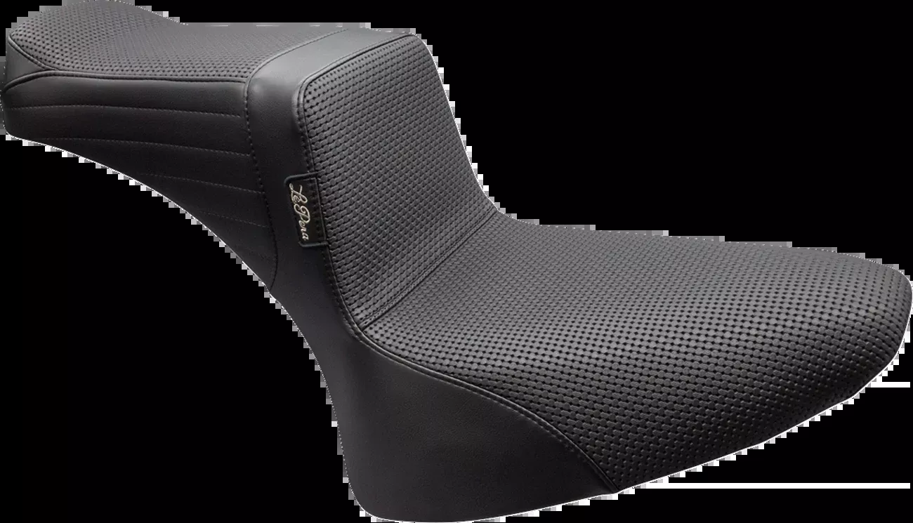 Le Pera Tailwhip Basketweave Stitch Seat for 1984-1999 Harley Softail FLST FXST