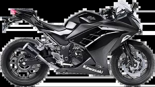 LeoVince LV-10 Slip-On Muffler – Black Stainless Steel – Ninja 300