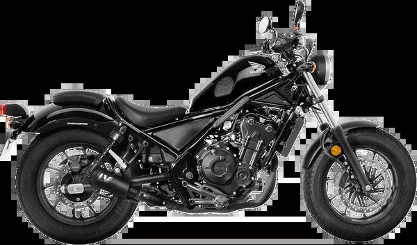 LeoVince LV-10 Slip-On Muffler – Full Black Stainless Steel – Rebel