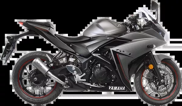 LeoVince LV-10 Slip-On Muffler – YZF-R3 – Stainless Steel