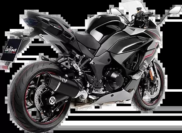 LeoVince LV-14 R Slip-On Muffler - Black - Ninja 1000 SX
