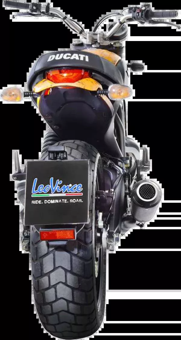 LeoVince Stainless Steel LV-10 Muffler For Scrambler