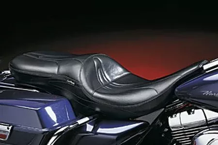 LePera Seats Sorrento 2-Up Full Length Seat for Harley Davidson Touring Models 2008-Up -Silhouette style (Not for '24-Up FLHX/FLTR Models)