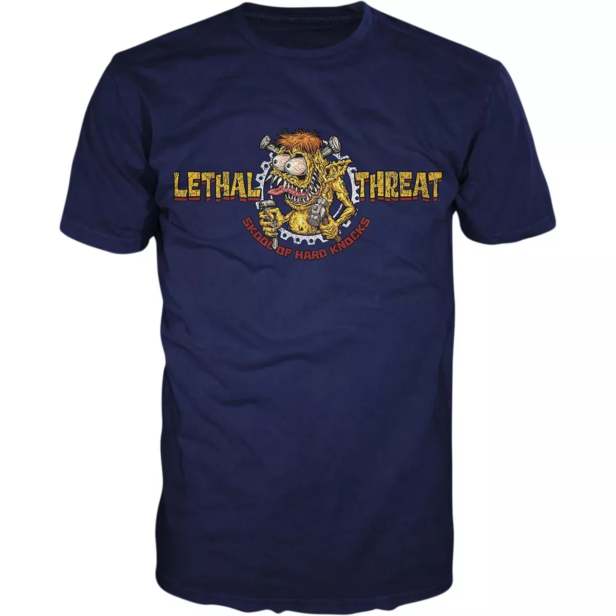 LETHAL THREAT 3030-21544 LT20896L Skool of Hard Knocks T-Shirt blue - large