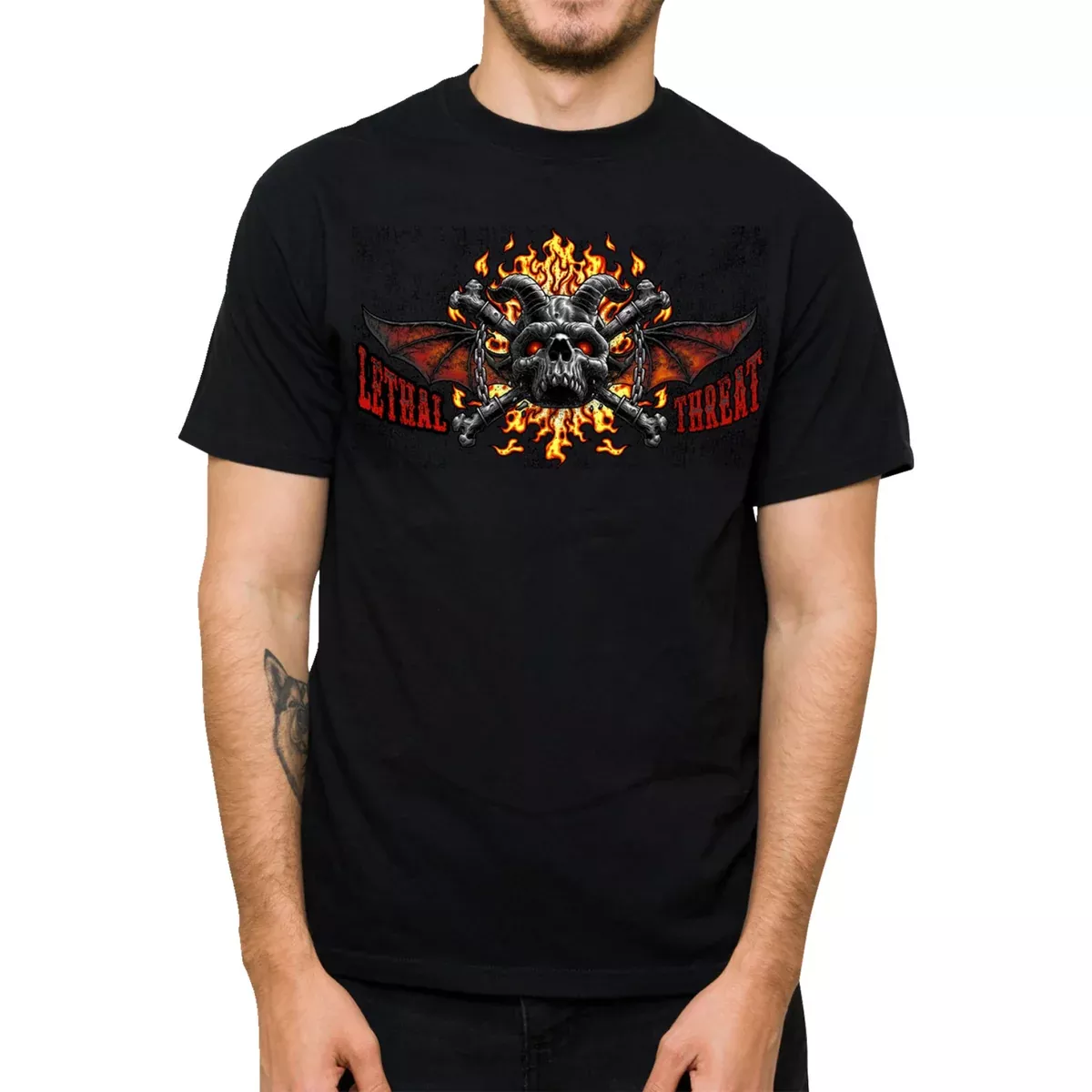 LETHAL THREAT 3030-22763 LT20901M Hell Was Full T-Shirt black – medium