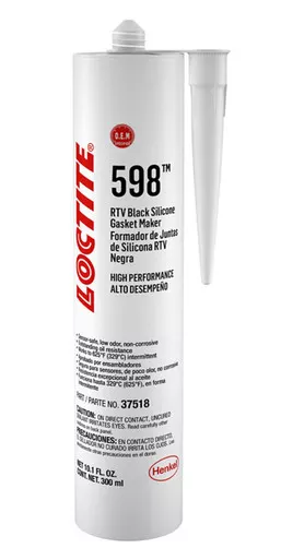 Loctite RTV 598 Black Silicone Cartridge 300ml/10.14oz 495074