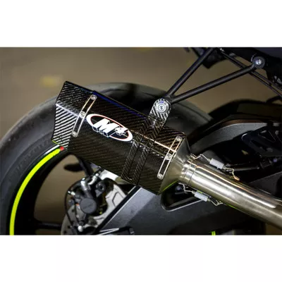 M4 Suzuki GSX-R1000 17-26 Carbon Standard Mount Full Exhaust w/Titanium Midpipe